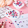 150Pcs 15 Colors Transparent Acrylic Charms MACR-TA0001-56-5