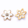 Spray Paint Alloy Cabochons PALLOY-WH0008-08-1