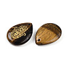 Natural Tiger Eye Pendants G-N345-05A-2