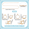 DIY Round Pendant Necklace Making Kits DIY-UN0007-66G-3