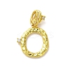 Rack Plating Brass Micro Pave Cubic Zirconia European Dangle Charms KK-L210-015G-O-1