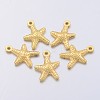 Tibetan Style Alloy Starfish/Sea Stars Charms K08UY011-2