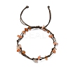 5Pcs 5 Style Natural & Synthetic Mixed Gemstone Chips Braided Bead Bracelets Set BJEW-TA00348-2