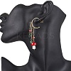 Golden 304 Stainless Steel Half Hoop Earrings EJEW-JE05675-02-2