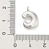 Rack Plating Brass Balloon Letter Pendants X-KK-C050-01P-C-3
