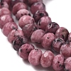 Dyed Natural Malaysia Jade Rondelle Beads Strands G-E316-2x4mm-38-3