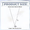 1Pc Alloy Crystal Rhinestone Star Planet Pendant Necklaces for Women NJEW-LP0003-20P-2
