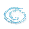 Electroplated Opaque Glass Beads Strands EGLA-L015-FR-B02-3