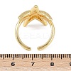 Ocean Theme Brass Cuff Rings RJEW-C135-01G-01-5