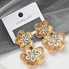 Alloy Stud Earrings EJEW-M092-02G-3