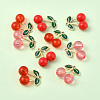 9Pcs 3 Styles Acrylic & Alloy Enamel Pendants ENAM-FS0004-72-2