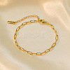 304 Stainless Steel Link Chain Bracelets LS-BJEW-C084-06G-1