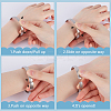 2Pcs 304 Stainless Steel Plain Bangles BJEW-UN0001-50-5