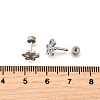 304 Stainless Steel Stud Earrings EJEW-H161-01P-C-5