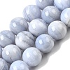 Natural Blue Lace Agate Beads Strands G-G344-A06-10mm-2