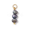 Dyed Natural Baroque Keshi Pearl Two Sides Polished Pendants PALLOY-JF04814-01-1