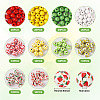 140Pcs 10 Styles Natural Wooden Beads Set WOOD-TA0001-76-5