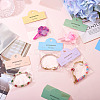 100Pcs Rectangle Clear Polypropylene Cellophane Bags CDIS-TA0001-36B-9