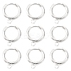 201 Stainless Steel Huggie Hoop Earring Findings LS-STAS-P283-01D-S-2
