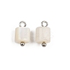 Natural Shell Column Charms X1-STAS-D378-32P-1