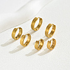 3 Pairs Vintage Frosted Brass Hoop Earring Sets MK3125-1-3
