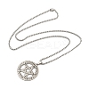 Non-Tarnish 201 Stainless Steel Pendant Necklaces LS-NJEW-H030-02P-2