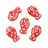 Handmade Porcelain Beads X-PORC-B009-03O-1