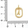 26Pcs Brass Micro Pave Clear Cubic Zirconia Pendants KK-L268-032G-4