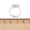 Brass Pad Ring Bases KK-EC022-14mm-S-RS-4