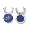 Natural Lapis Lazuli Dyed Connector Charms G-G983-02P-05-2