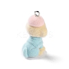 Flocky Resin Pendants RESI-A040-03A-2