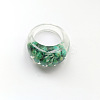 Resin Dried Flower Finger Rings for Women FS-WGEA7C0-01-1