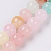 Natural Colorful Green Jade Beads Strands X-G-G757-01-12mm-2