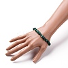 Natural Malachite Chip Beads Stretch Bracelets BJEW-JB05765-04-3