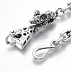 Men's Alloy Cable Chain Bracelets X-BJEW-T014-03-5