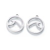Non-Tarnish 201 Stainless Steel Pendants STAS-F231-066P-2