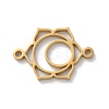 304 Stainless Steel Hollow Chakra Links STAS-S149-05C-1