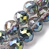 Transparent Electroplate Glass Beads Strands EGLA-N002-34H-F05-1