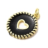 Brass Enamel Pendants KK-I378-21G-A-3