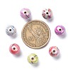 AB Color Wave Printed Acrylic Beads MACR-Q151A-M-3