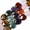 Natural Green Aventurine & Rose Quartz & Red Agate & Tiger Eye & Amethyst Beads Strands X-G-S364-096-1