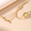 Alloy and CCB Plastic Ball Tassel Waist Belly Chains FS-WG3B010-01-3