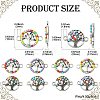 20Pcs 2 Styles Alloy Enamel Tree of Life Connector Charms FIND-CJ0001-62-3