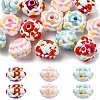 15Pcs 3 Colors Opaque Acrylic Beads SACR-YW0001-82-1