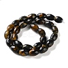 Dyed Natural Tiger Eye Beads Strands G-C135-J04-01-3