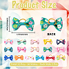 32Pcs 16 Colors Bowknot Polyester Hair Ties for Women Girls PHAR-CN0001-01-2