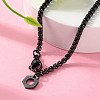 304 Stainless Steel Hexagon Pendant Box Chain Necklaces for Women NJEW-A045-25EB-2