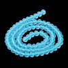 Transparent Glass Beads Strands X1-EGLA-A034-T6mm-MD08-4