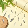 100Pcs 10 Styles Tibetan Style Alloy Pendants TIBEP-CJ0001-64-6
