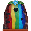 Wood Fairy Door for Garden Yard Tree Decoration AJEW-WH20002-58C-1
